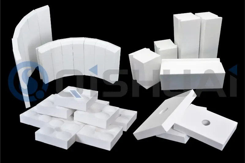 Produtos cerâmicos de alumina altamente resistentes à abrasão