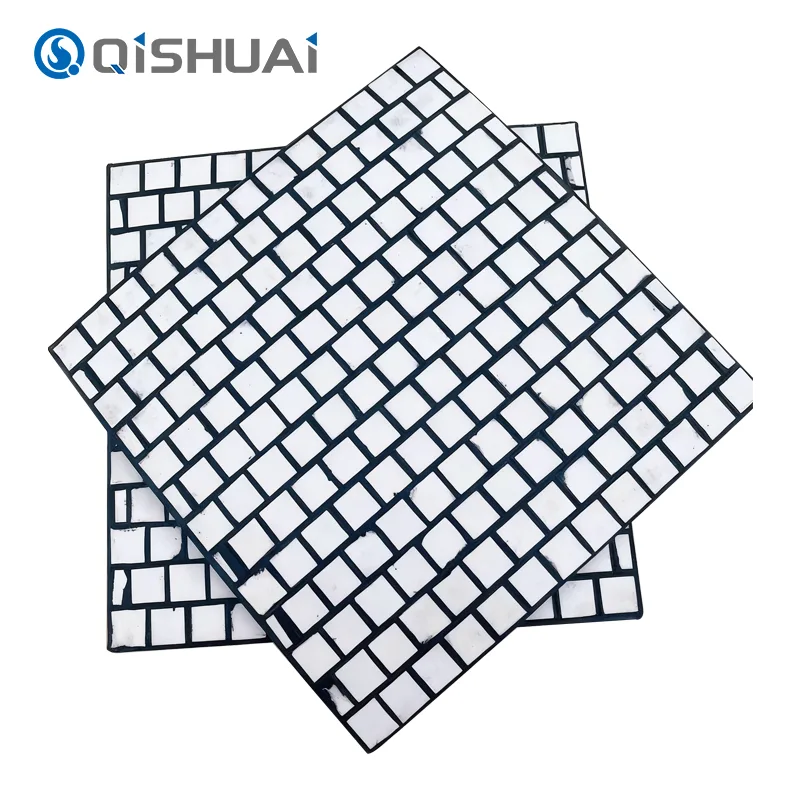 Forro de impacto de borracha cerâmica