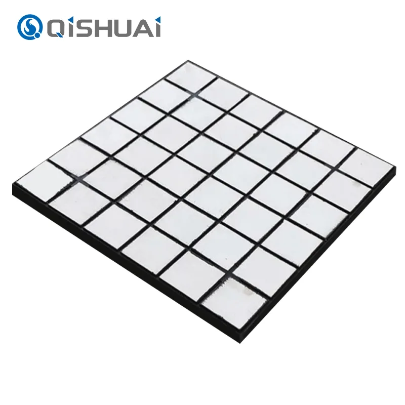 Folhas de revestimento de desgaste cerâmico de borracha