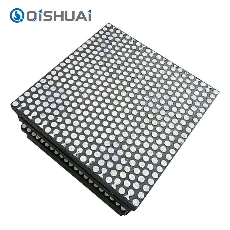 Revestimentos de desgaste cerâmicos de borracha